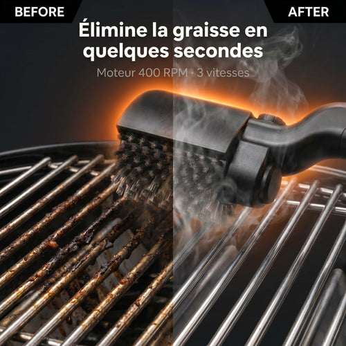 Grillix Pro — Brosse de Nettoyage Électrique pour Barbecue